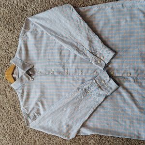 Peter Millar Long Sleeve Button Front Shirt Men's XXL